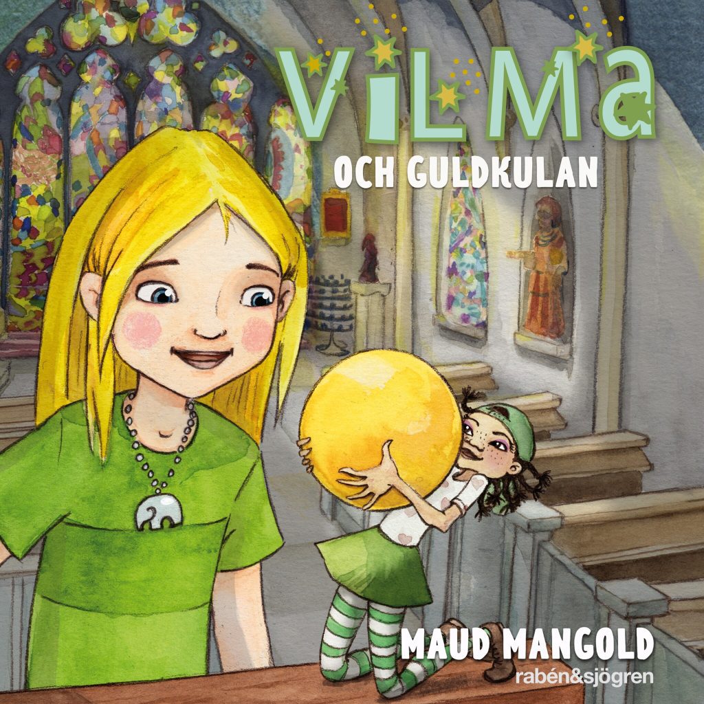 Omslag till ljudboken Vilma och guldkulan av Maud Mangold