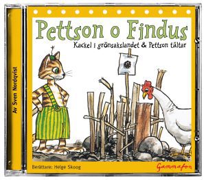 Pettson och Findus - Pettson tältar ljudboksomslag