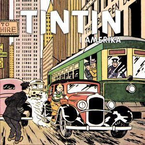 Tintin i Amerika ljudboksomslag
