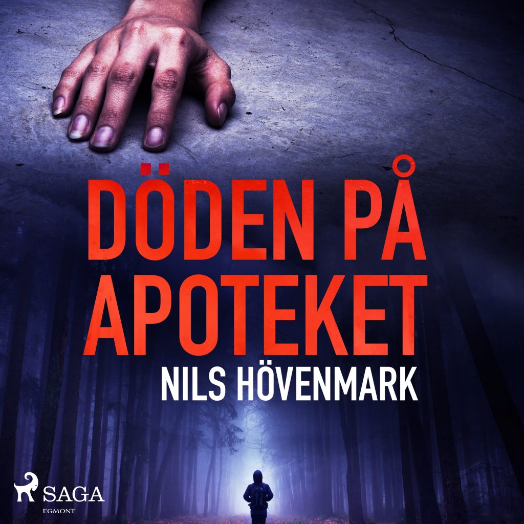 Omslag till ljudboken Döden på apoteket av Nils Hövenmark