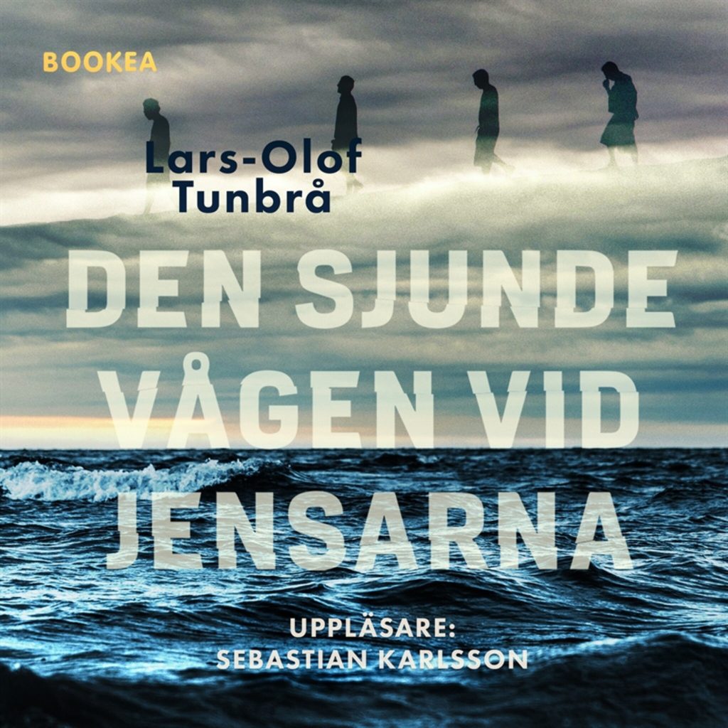 Omslag till ljudboken Den sjunde vågen vid Jensarna av Lars-Olof Tunbrå